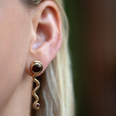 product_details::Disa Earrings on model.