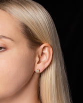 Ardor Earrings on model.