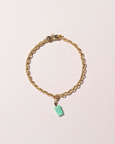 Popsicle Charm - Lime on light color background.