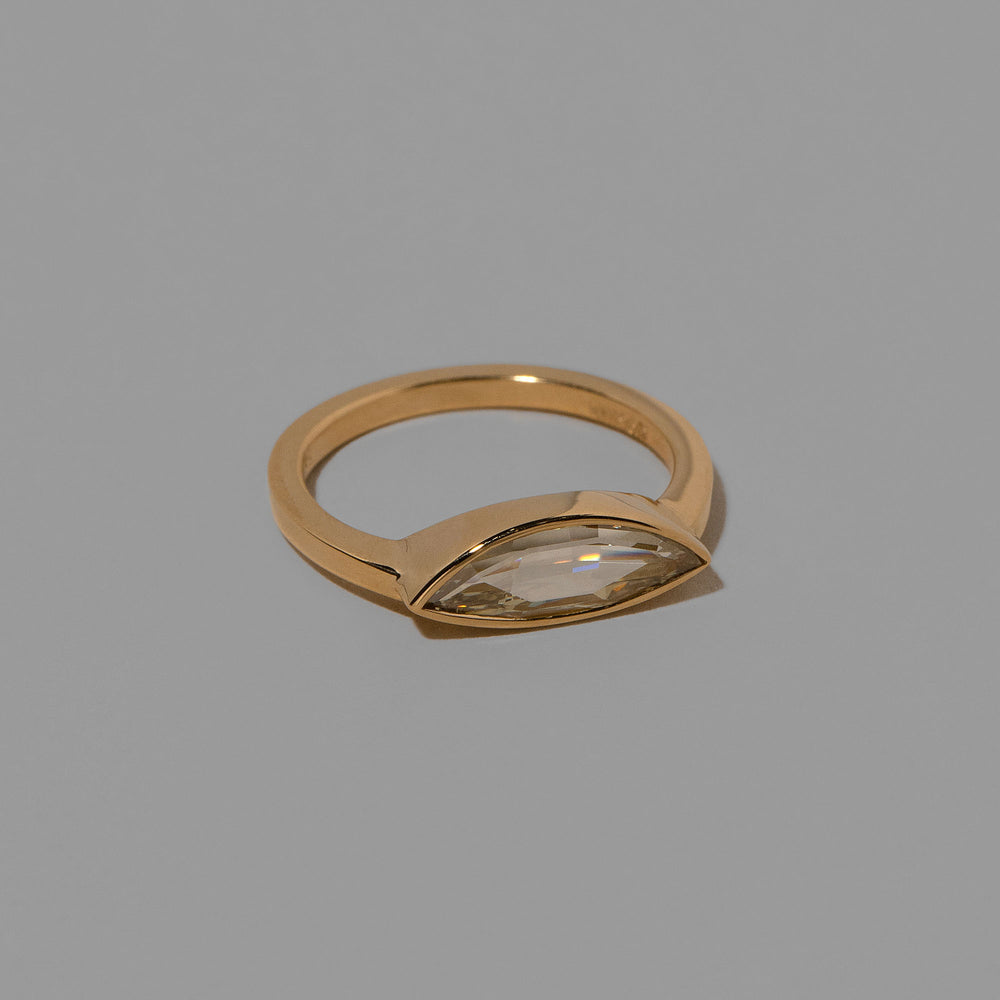 product_details::Closeup details of the Tenderness Ring on light color background.