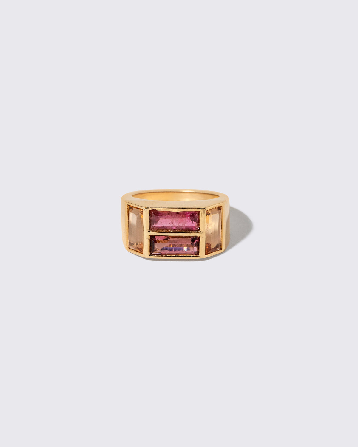 Vintage Tiffany & Co. Paloma Picasso Studio Ring on light color background.