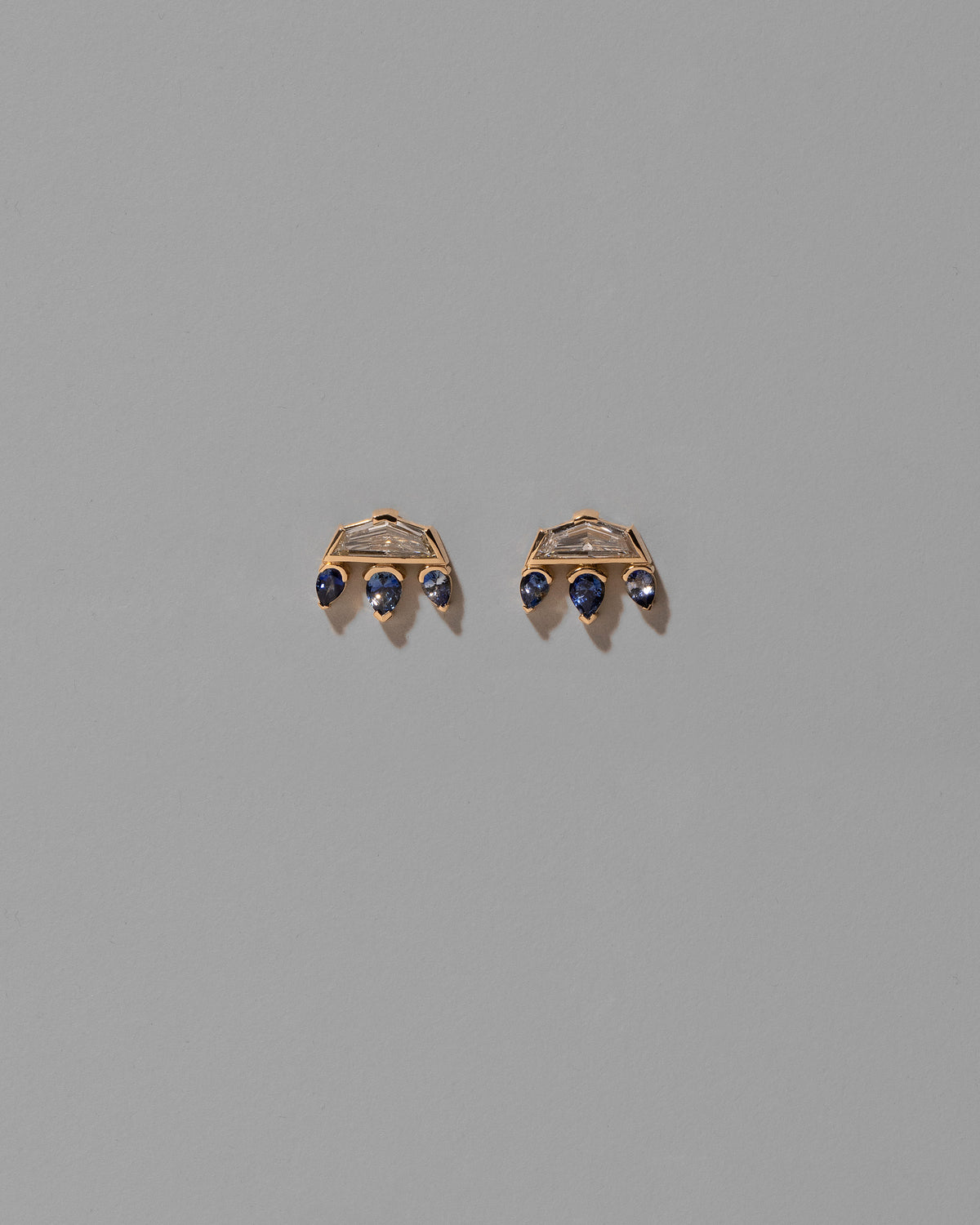 Cassiopea Earrings on light color background.