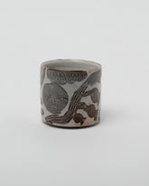 Maggie Boyd Four Shino Tea Bowl on light color background.