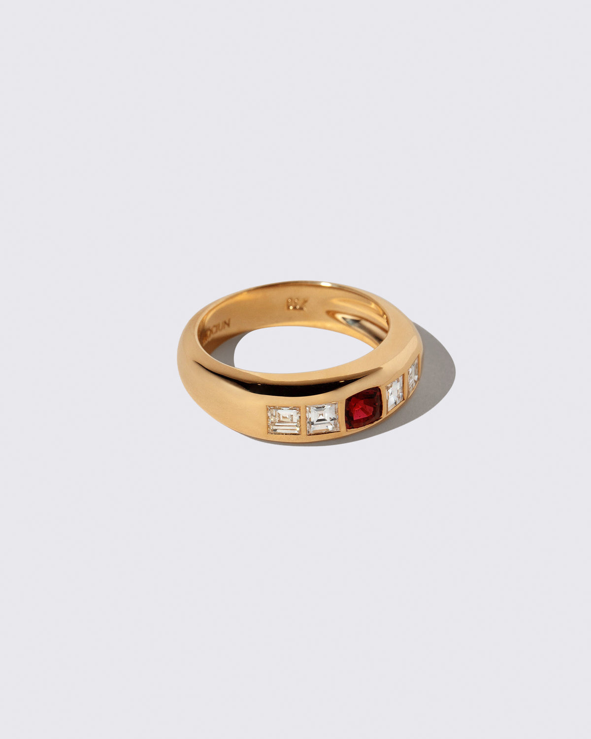 View from the side of the Element Ring on light color background.