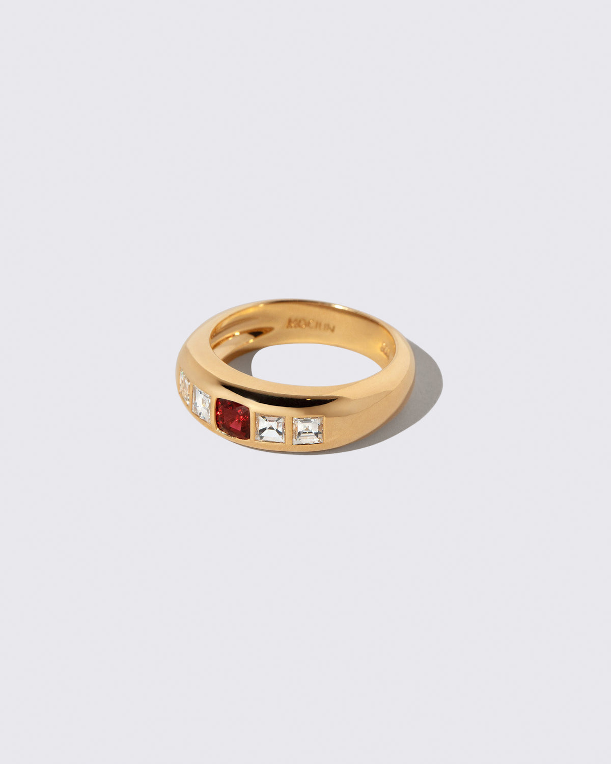 View from the side of the Element Ring on light color background.