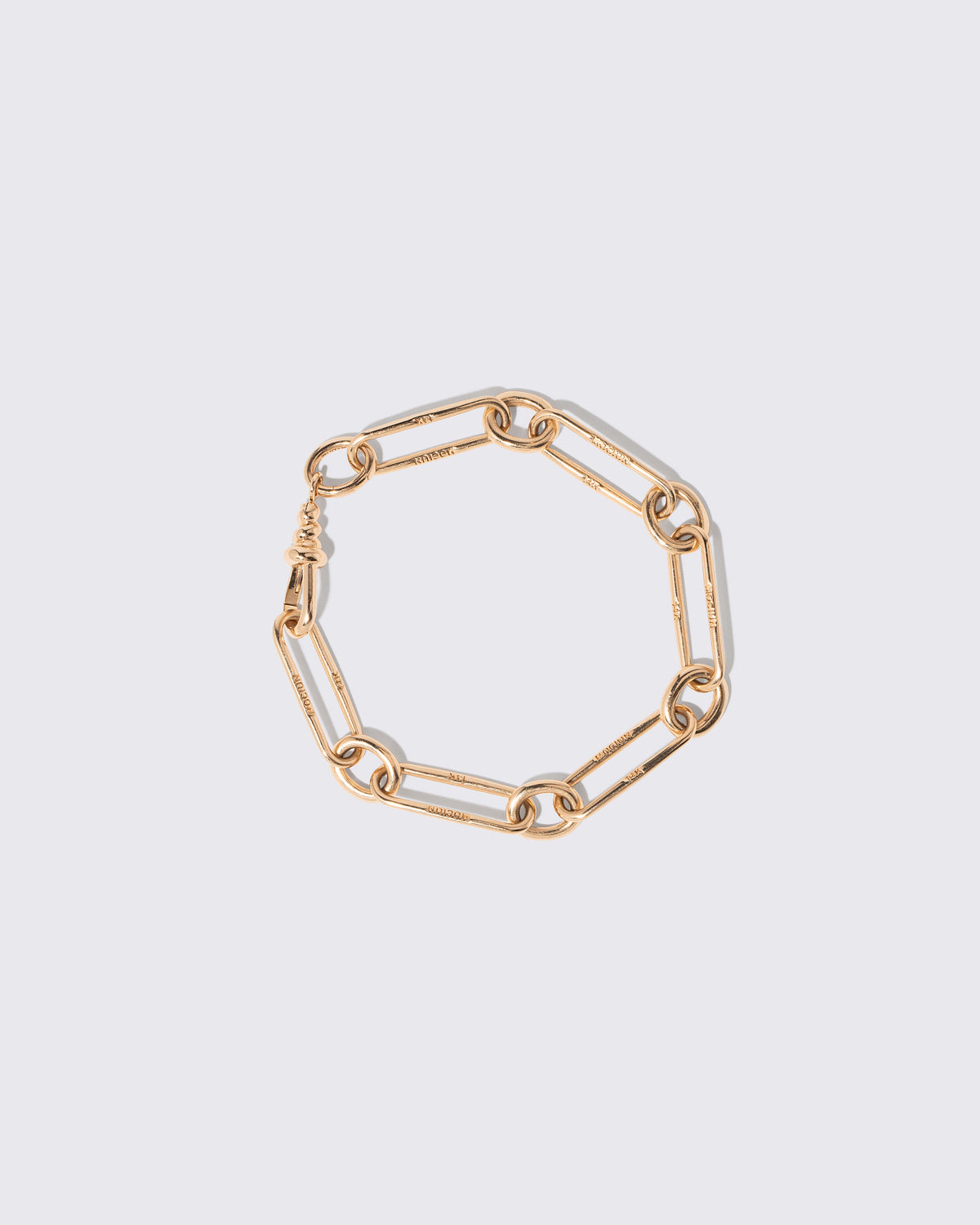 Link Bracelet on light color background.