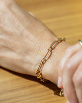 Petite Link Bracelet on model.