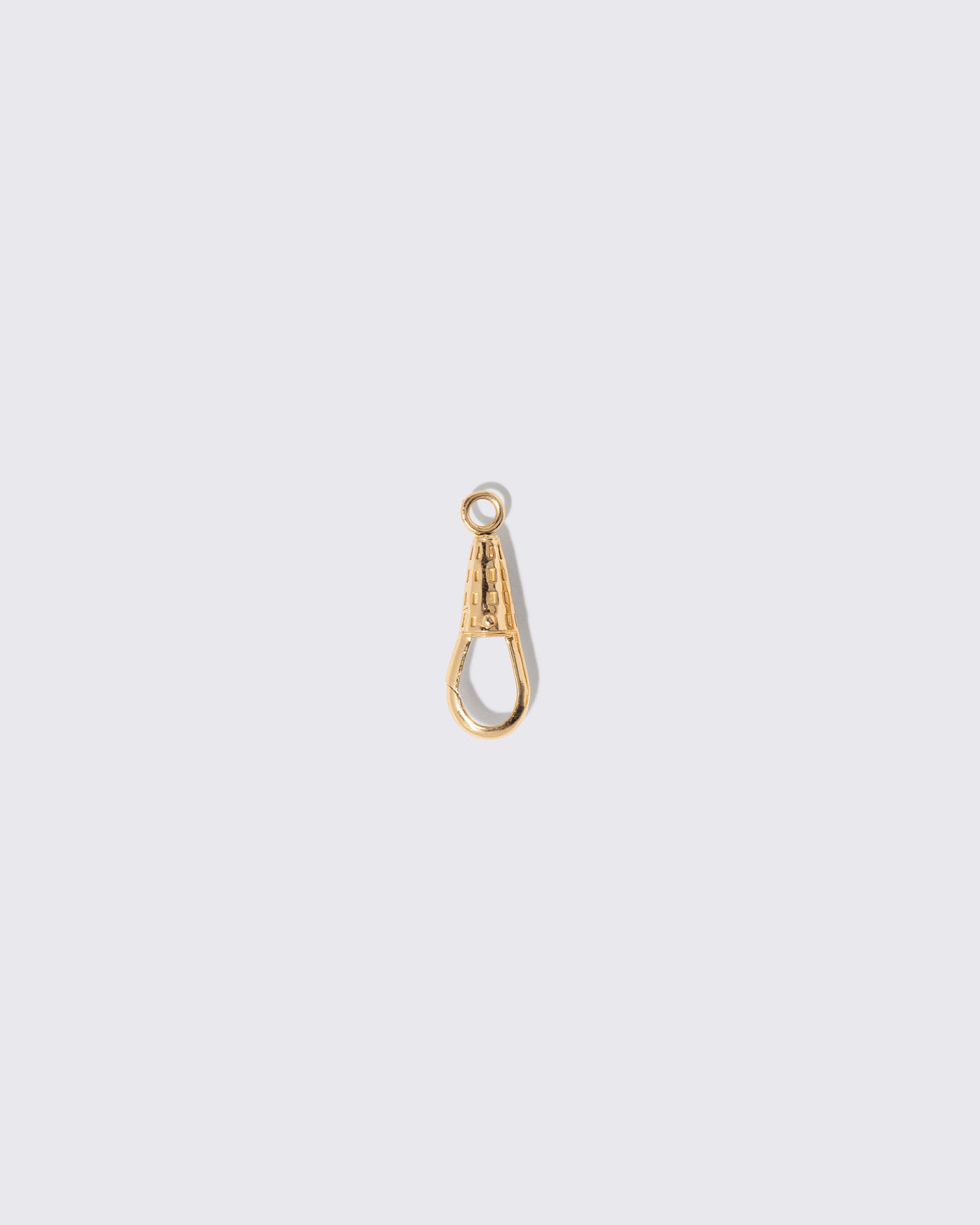 Grid Swivel Charm Holder on light color background.