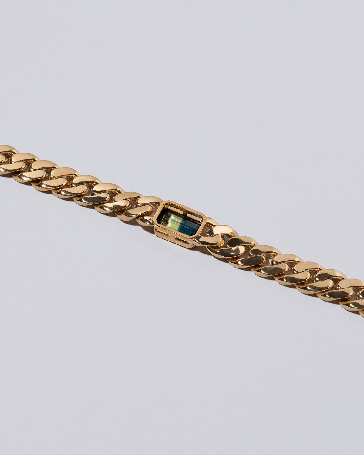 View from the back of the Tenacity Bracelet on light color background.