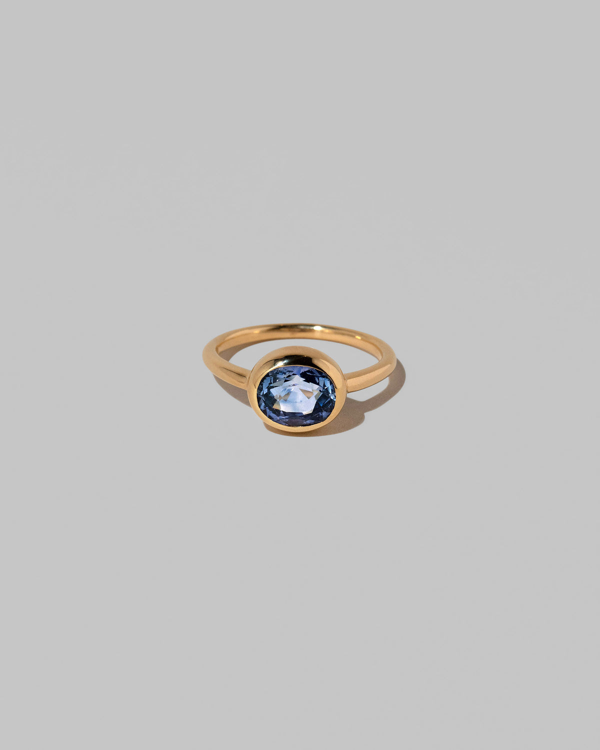 Geyser Blue Sapphire Ring 002 on light color background.