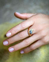 Ambrosina Ring on model.