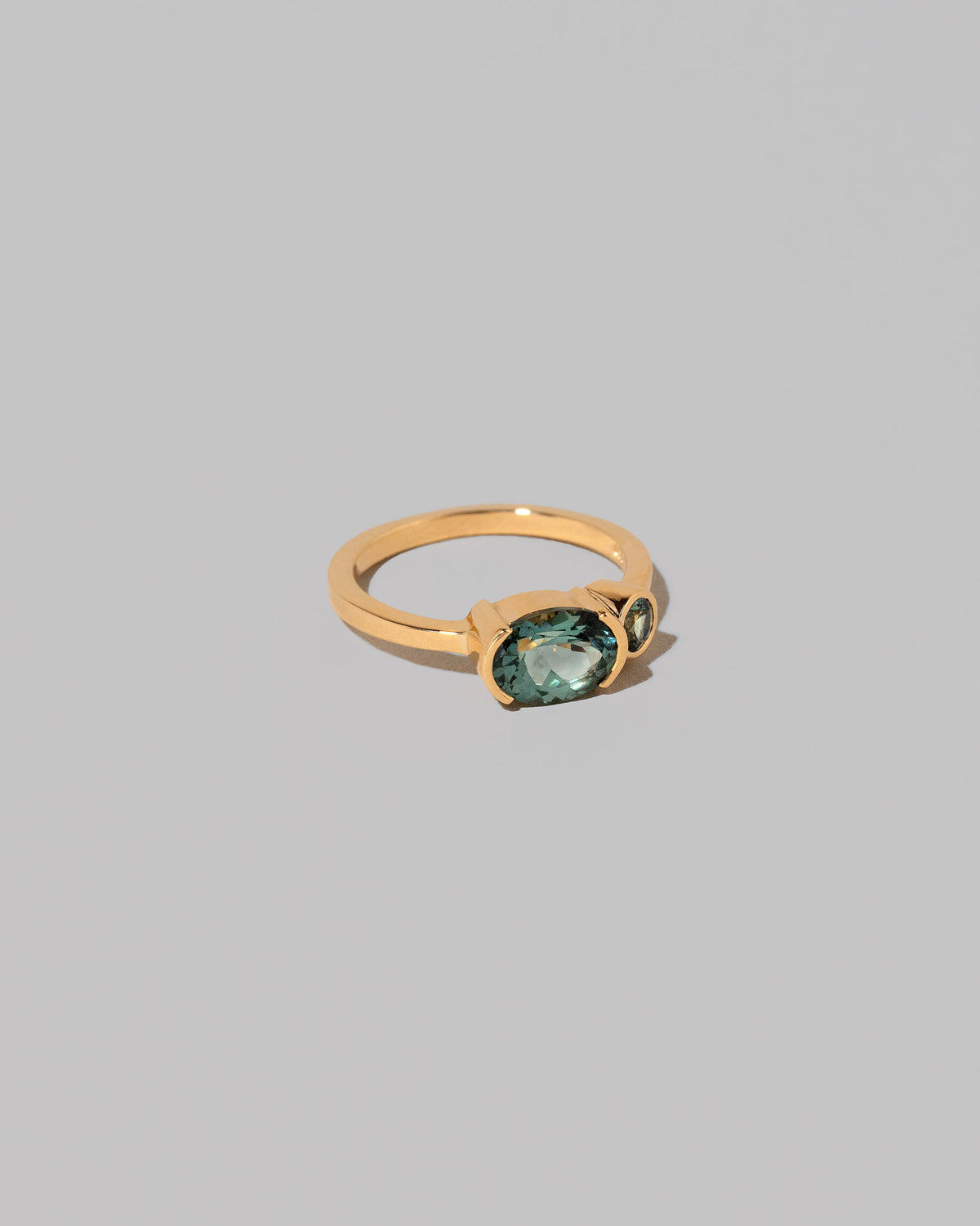 View from the side of the Begonia Ring on light color background.