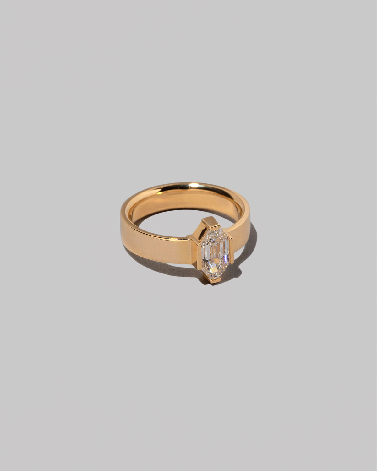 View from the side of the Close Ring on light color background.
