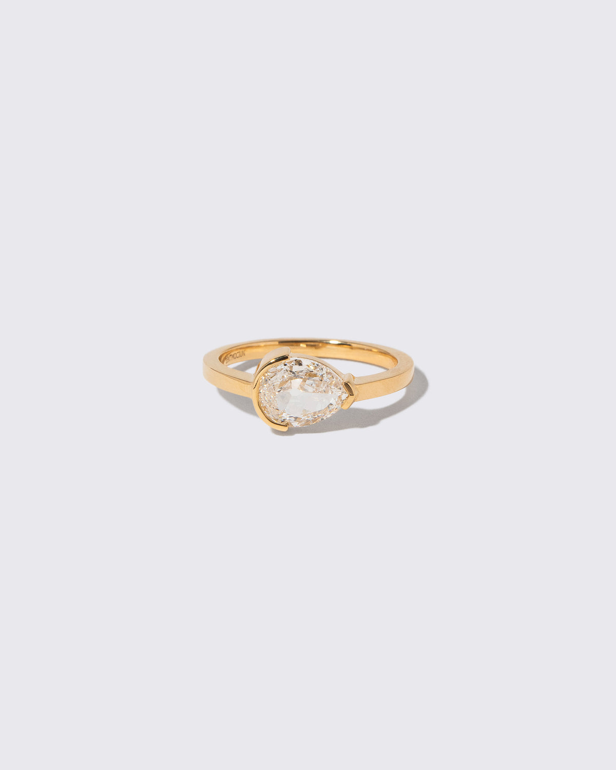 Moonflower Ring on light color background.