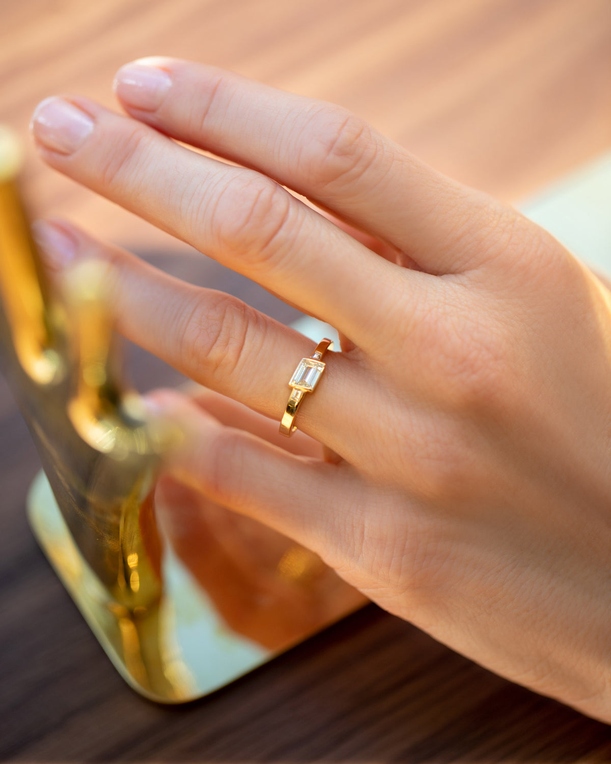 That Way Ring on model.