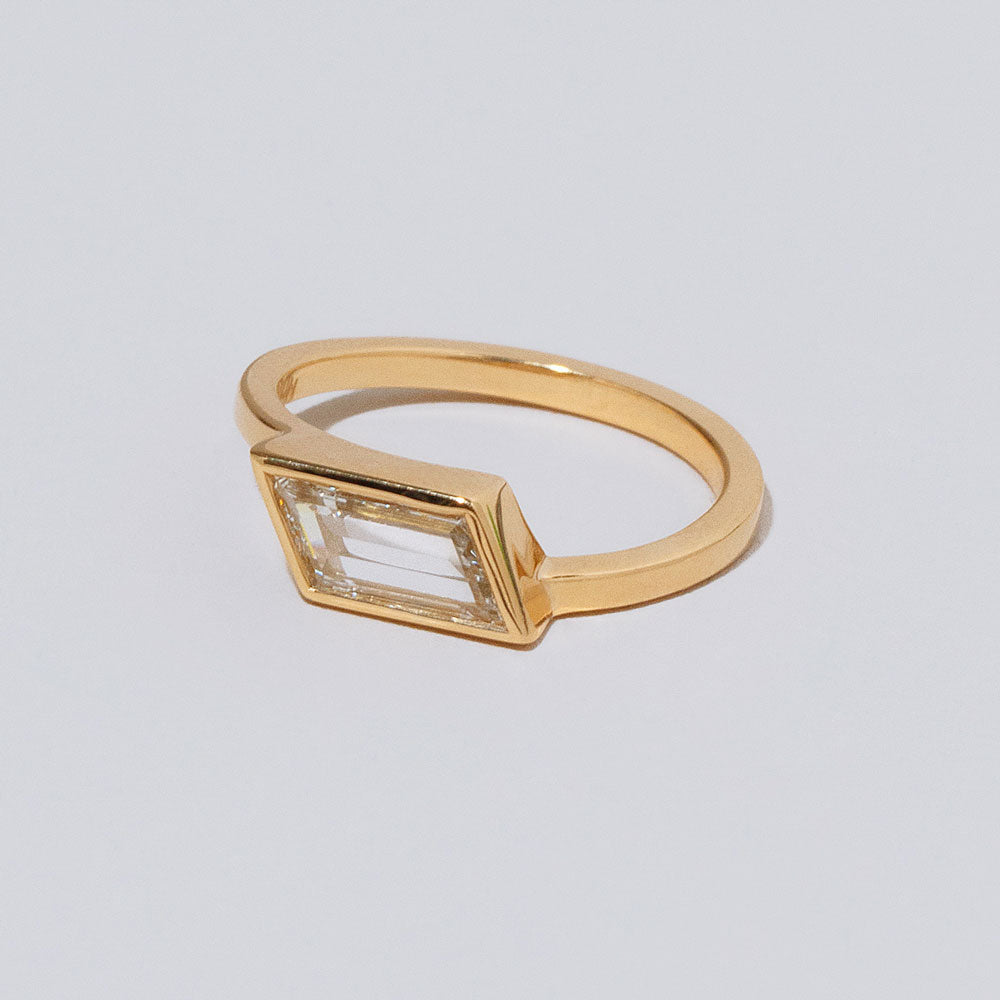 product_details::Closeup details of the Soutenu Ring on light color background.