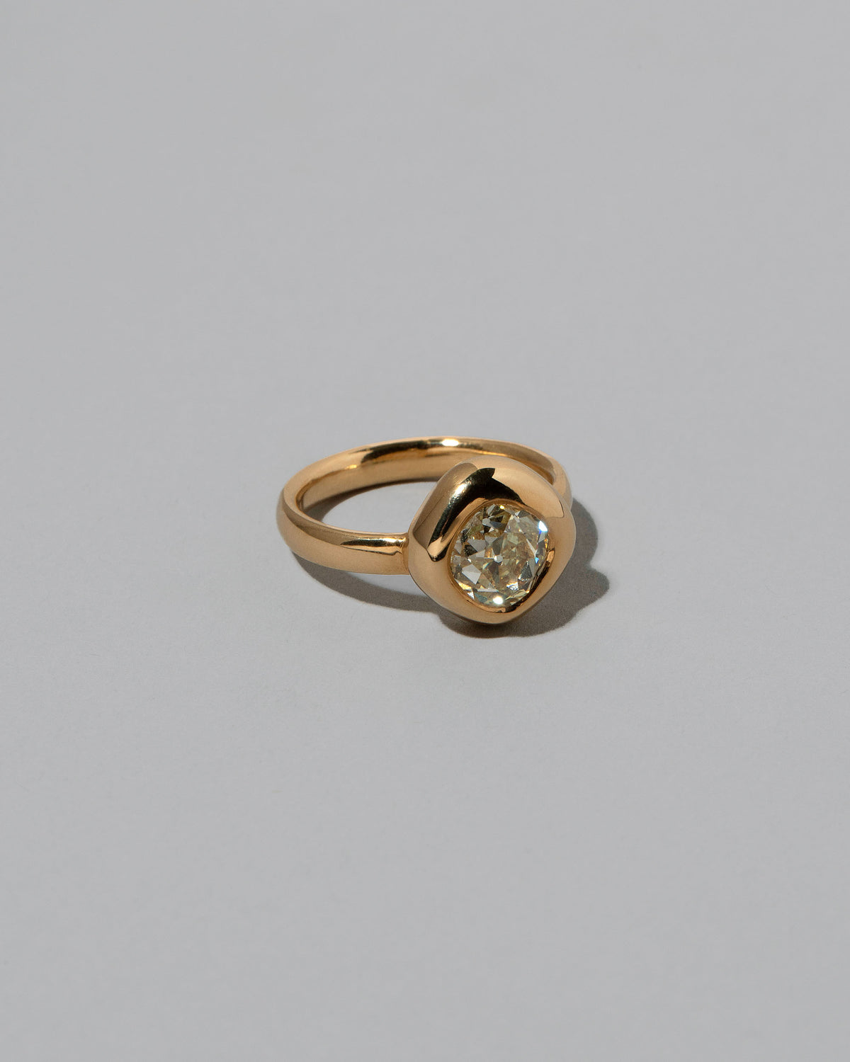 View from the side of the Balanced Ring on light color background.