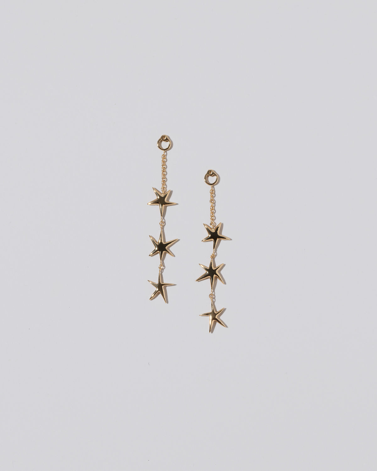 Verve Star Earring Jackets on light color background.
