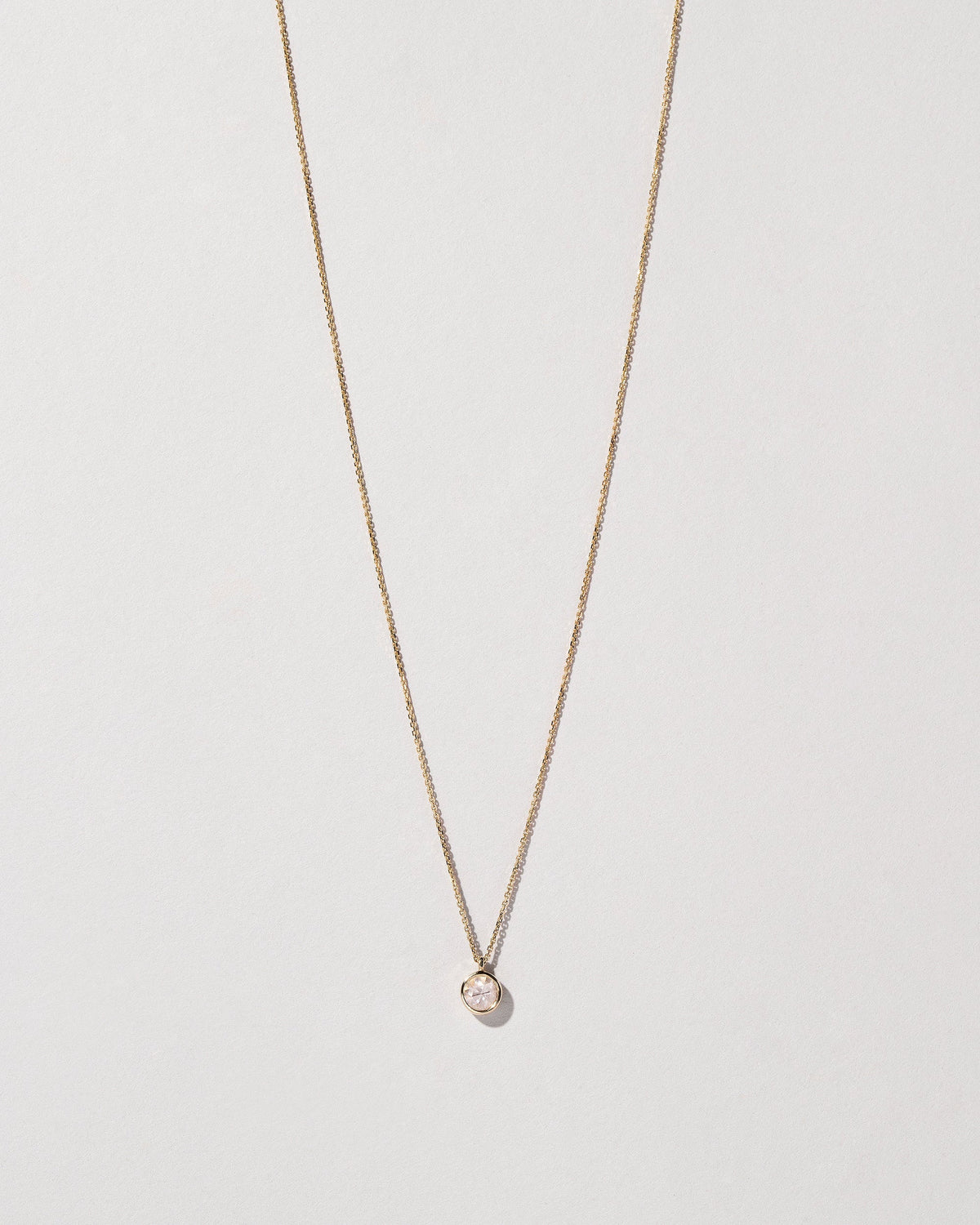  Birthstone Necklace on light color background.