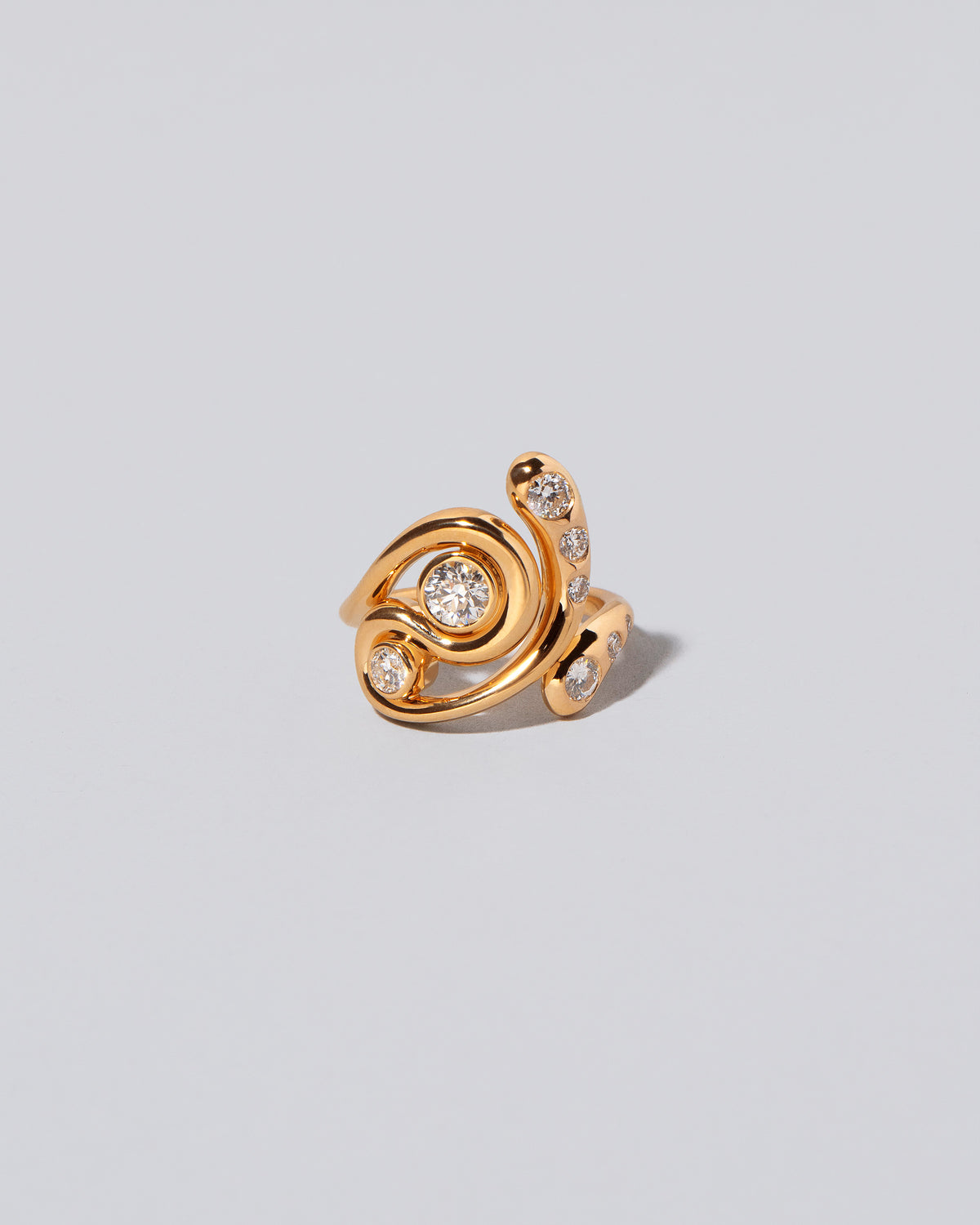 Twist It Ring on light color background.