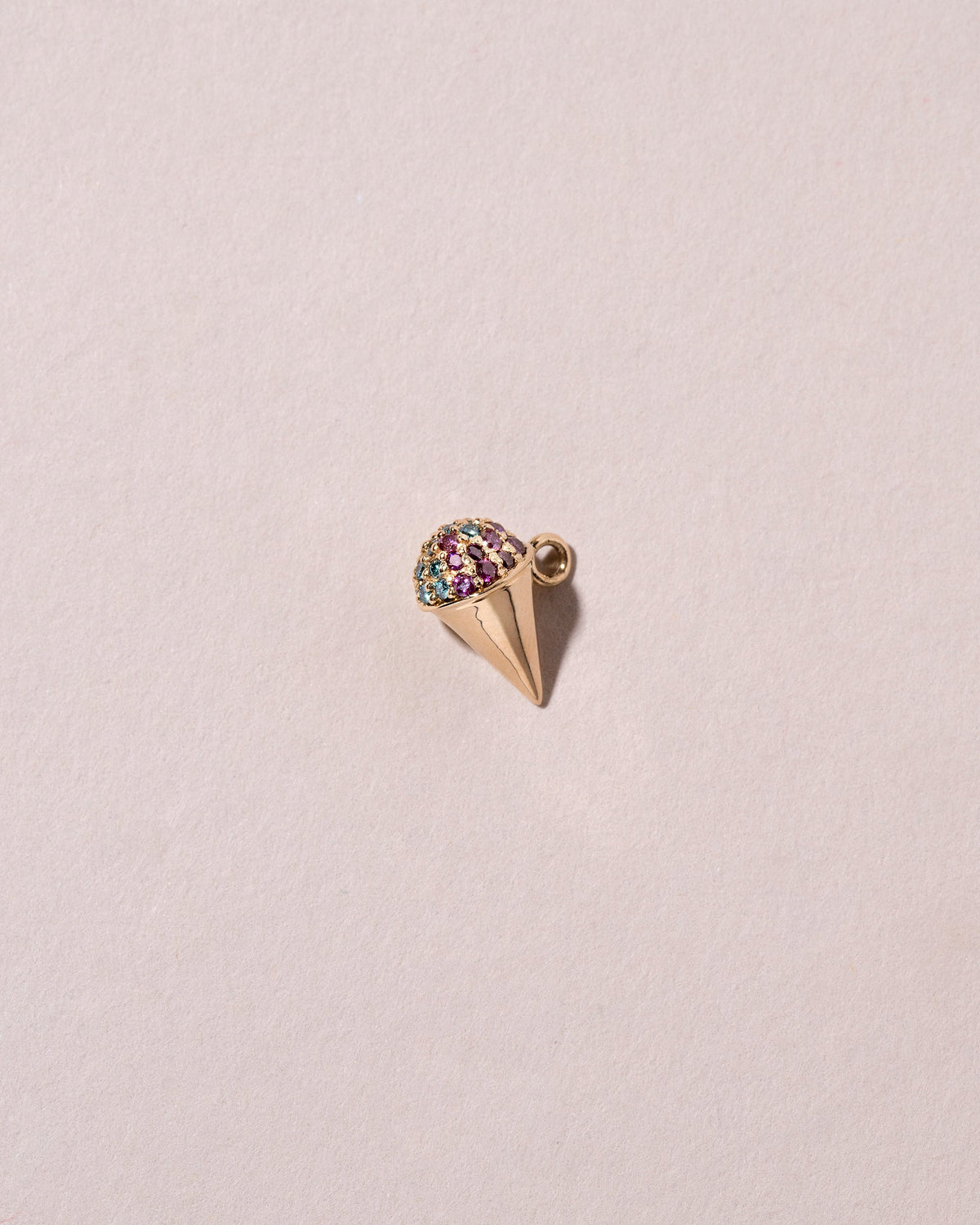  Sno Cone Charm - Blueberry Lemon & Grapes on light color background.