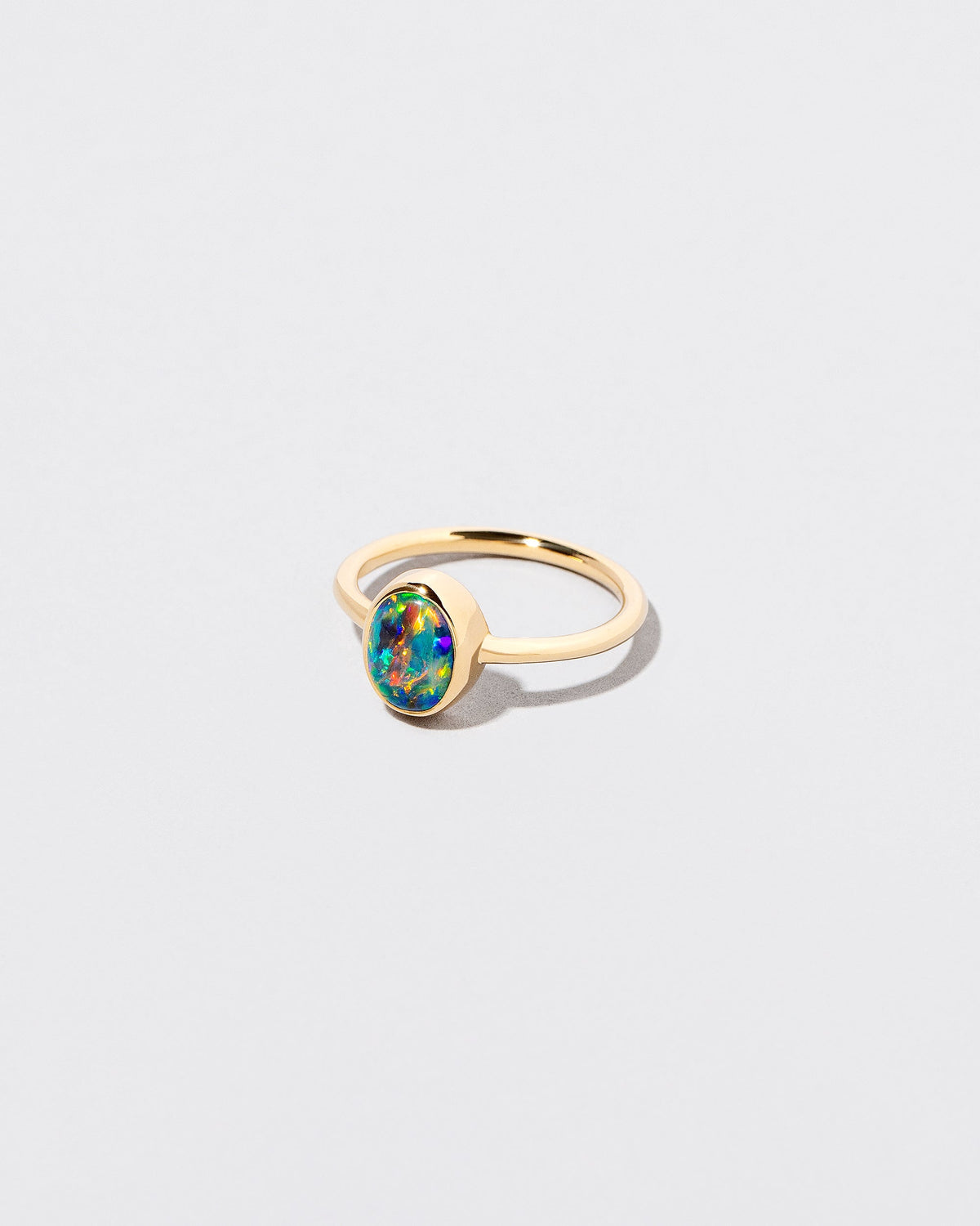 View from the side of the Elder Ring on light color background.