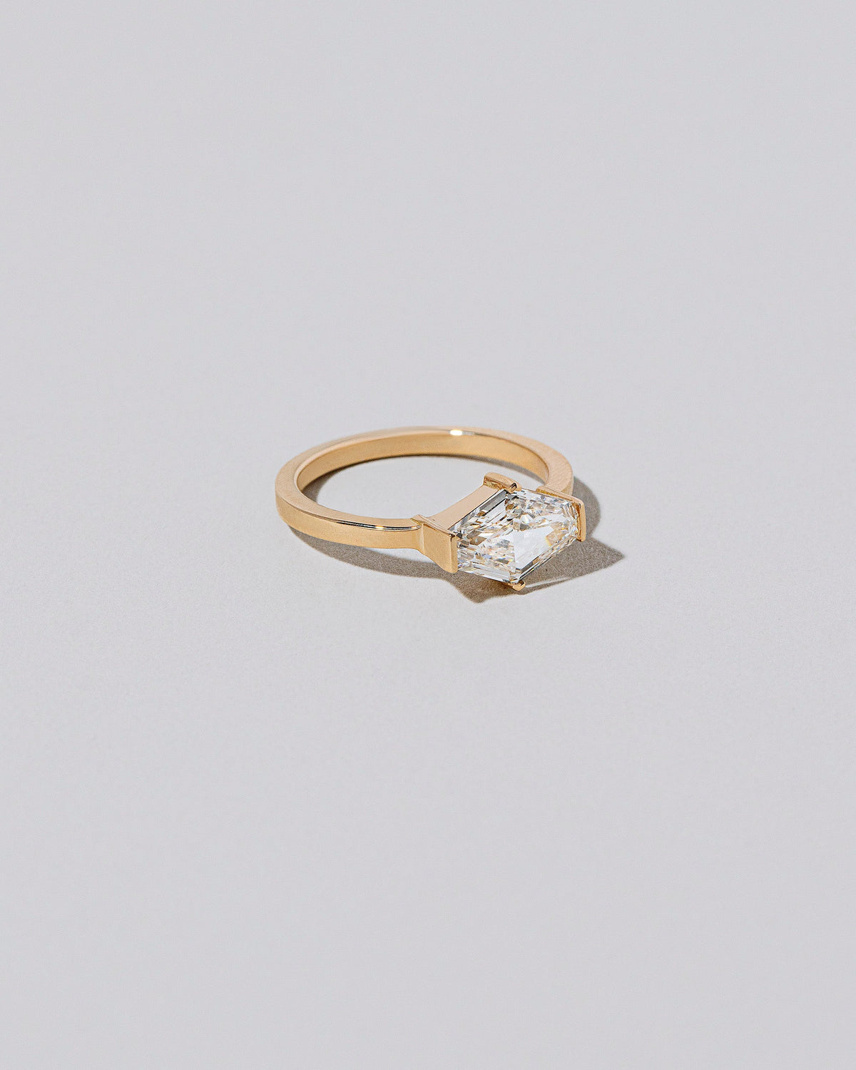 View from the side of the Seasons Ring on light color background.