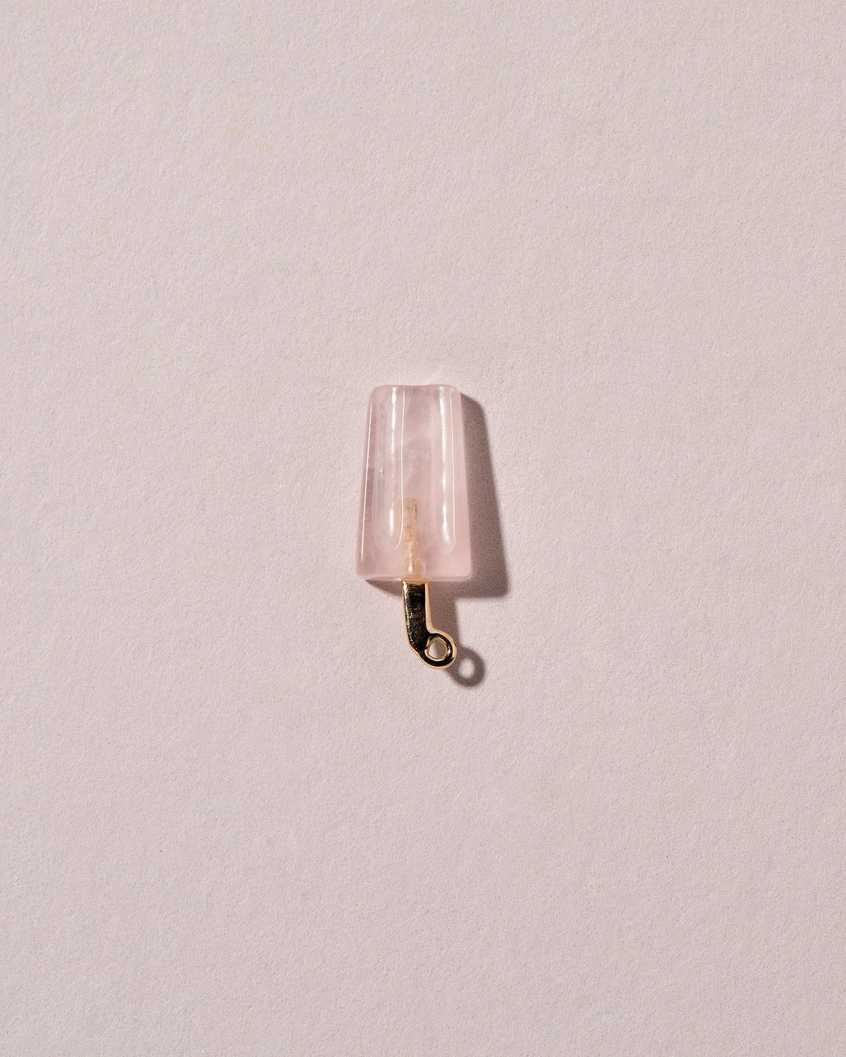  Popsicle Charm - Strawberry on light color background.