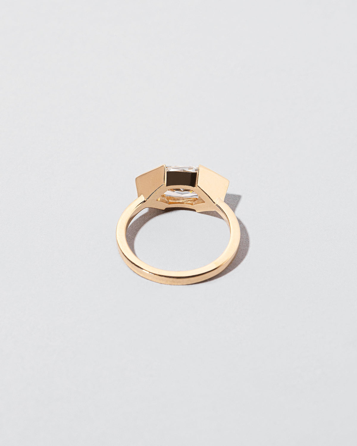 View from the back of the Vertex Ring on light color background.