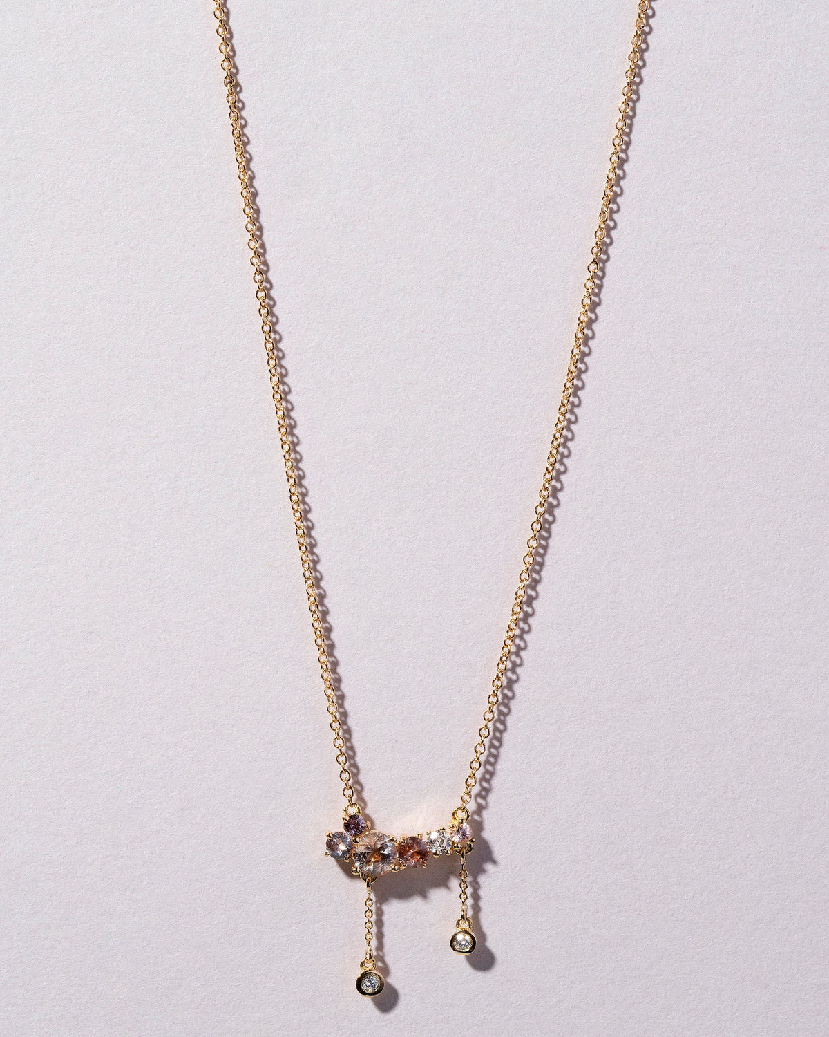  Anthea Necklace on light color background.