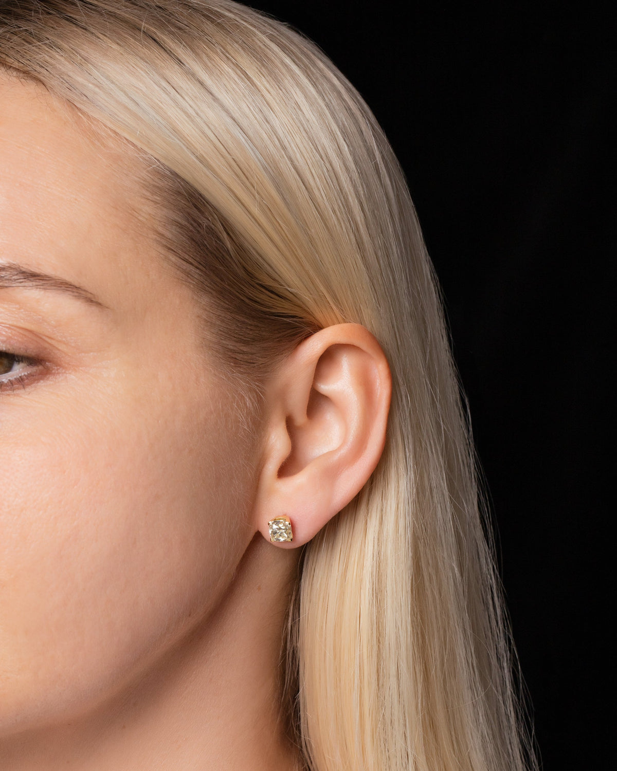 Ardor Earrings on model.