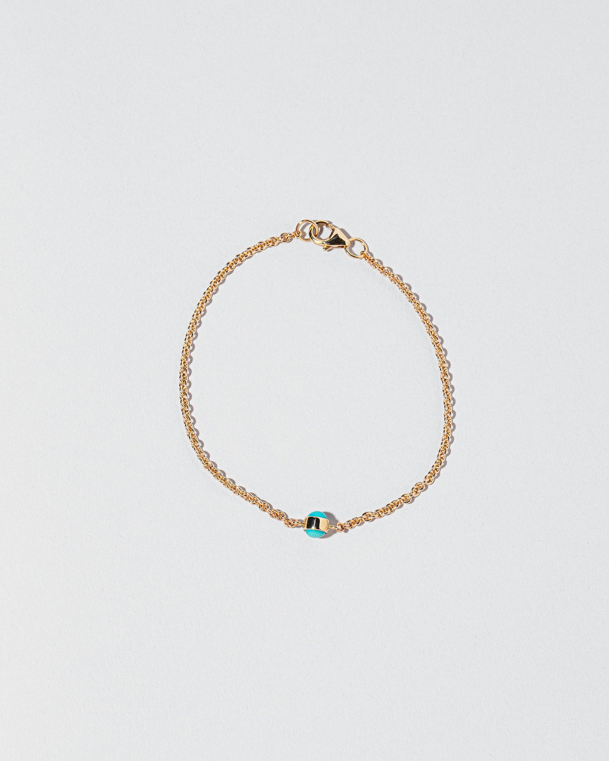  Birthstone Bracelet - One Bezel on light color background.