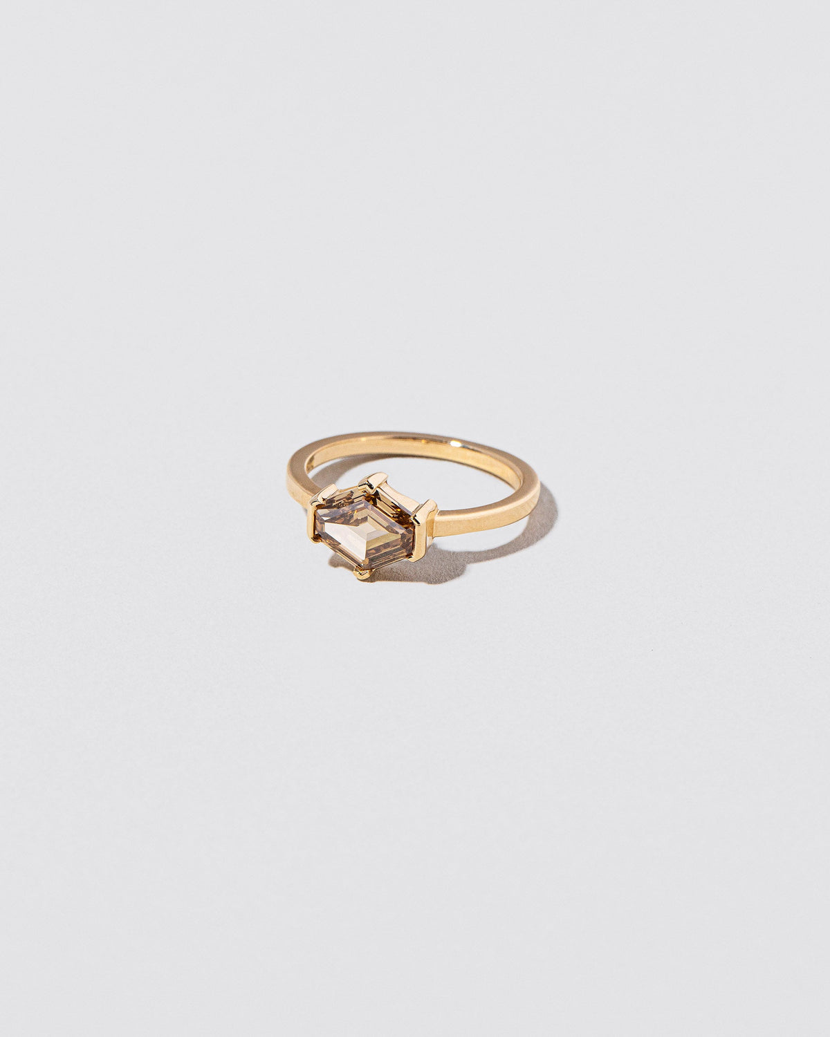 View from the side of the Closer Ring on light color background.