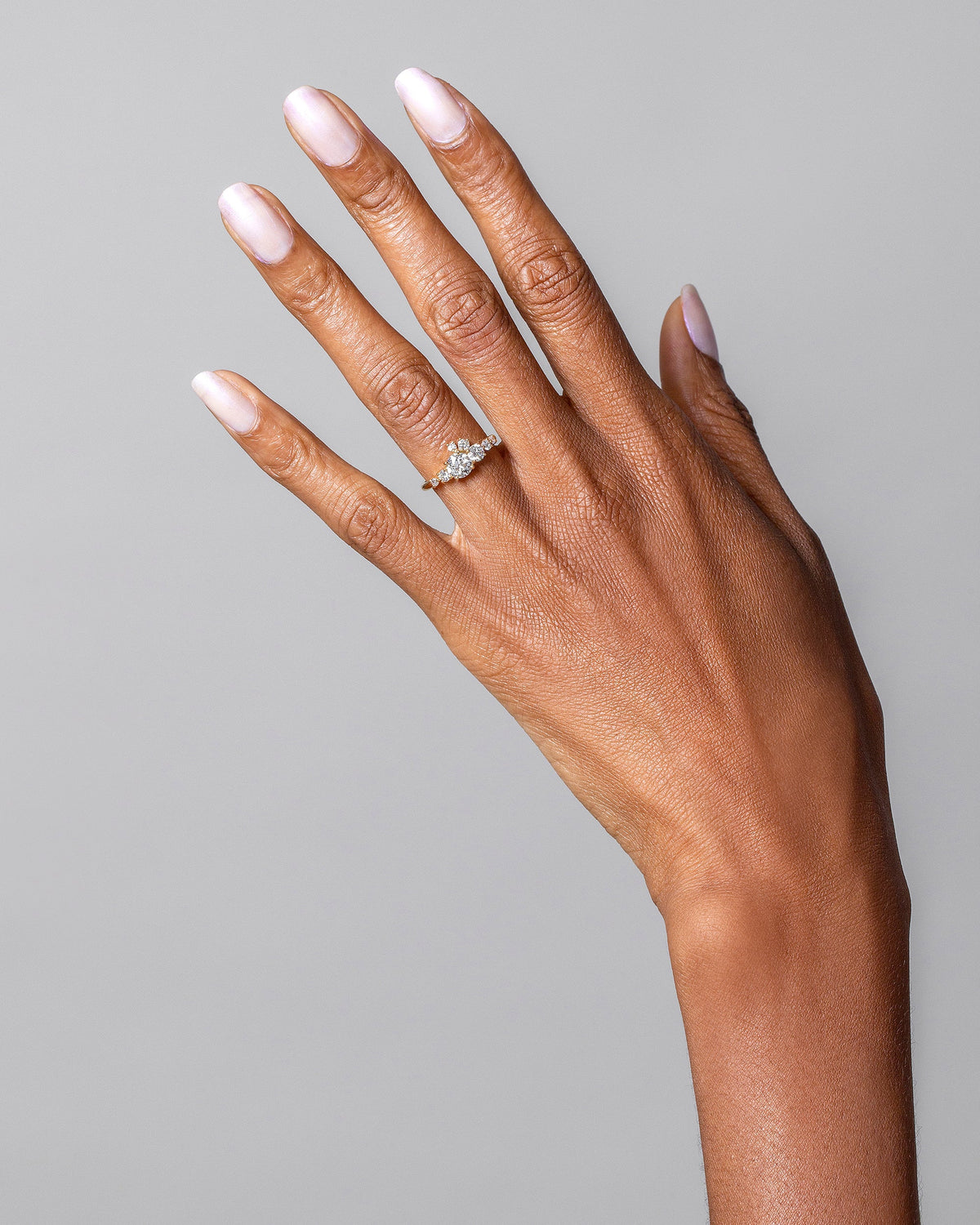Mini Luna Ring on light color background.