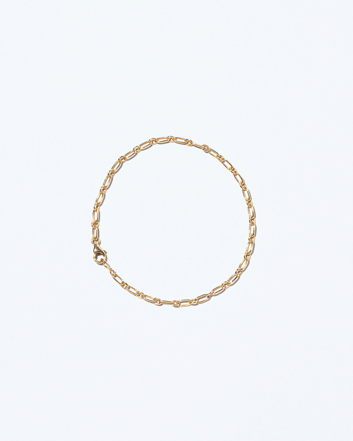  Hotdog Chain Bracelet on light color background.
