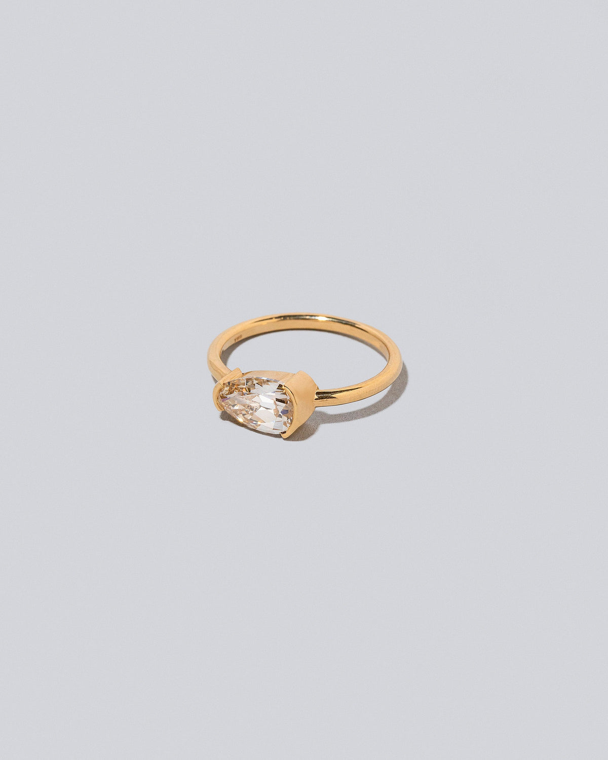 View from the side of the Innerspace Ring on light color background.