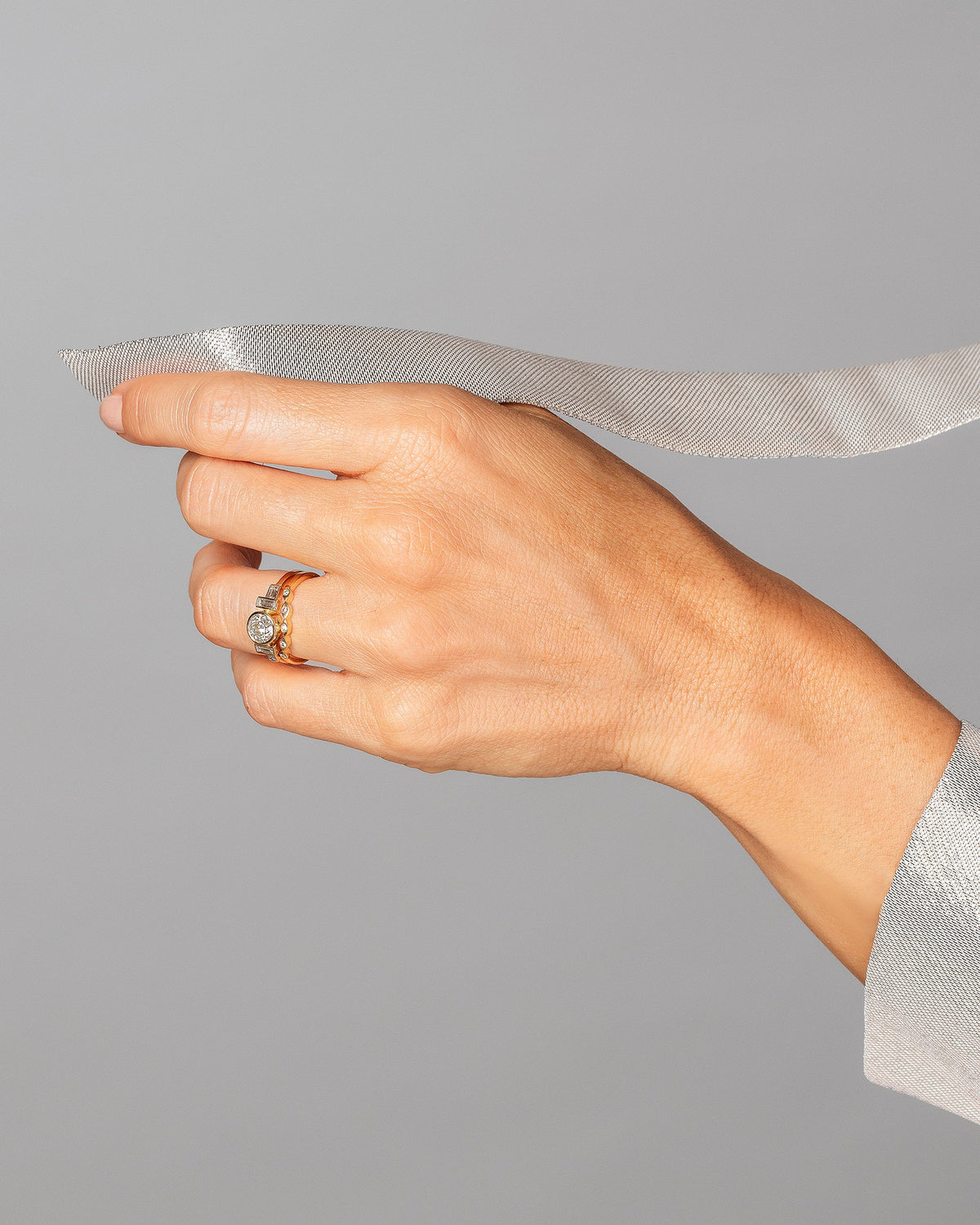 Third Eye Ring on model.