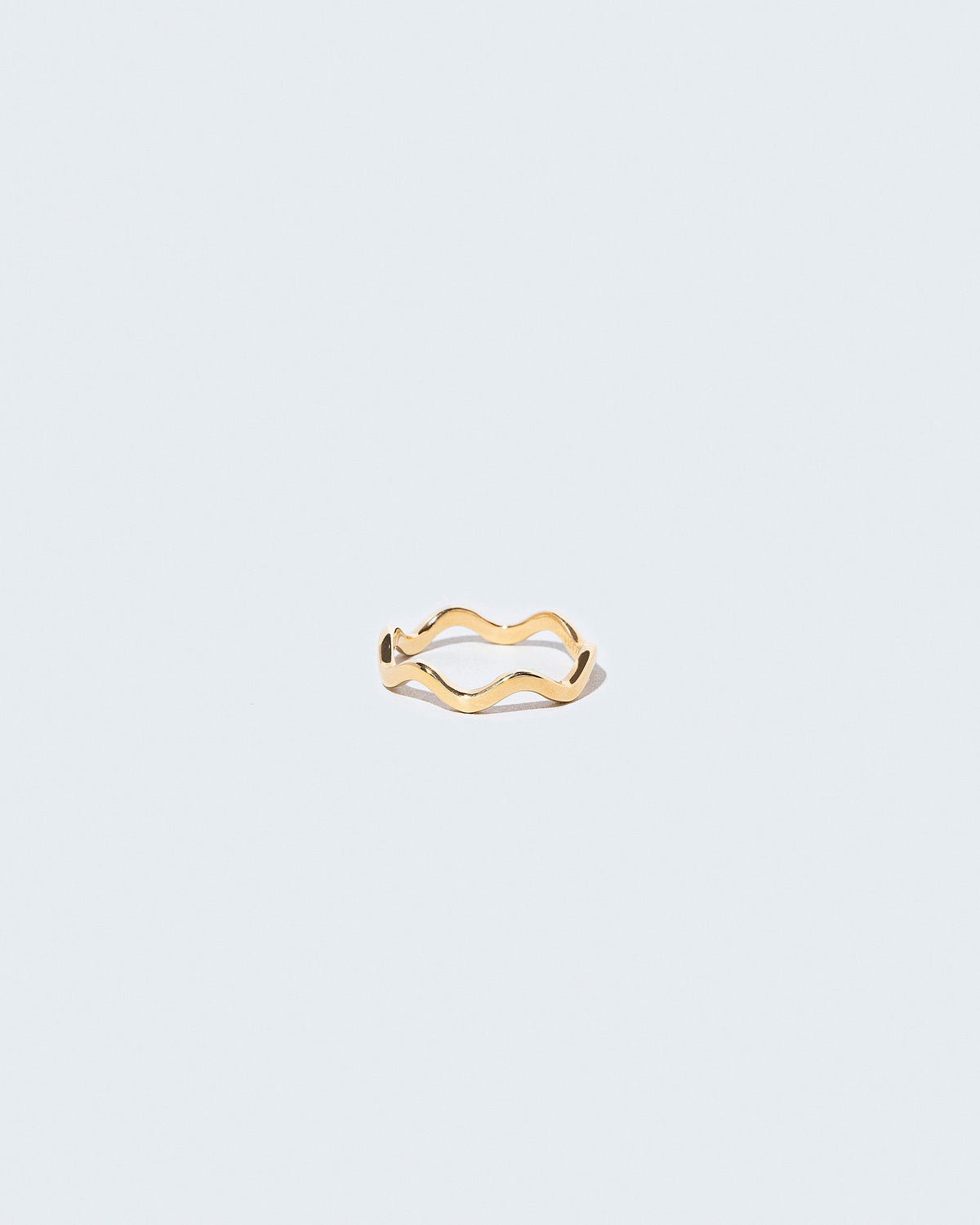 Gold 2mm Ripple Band on light color background.