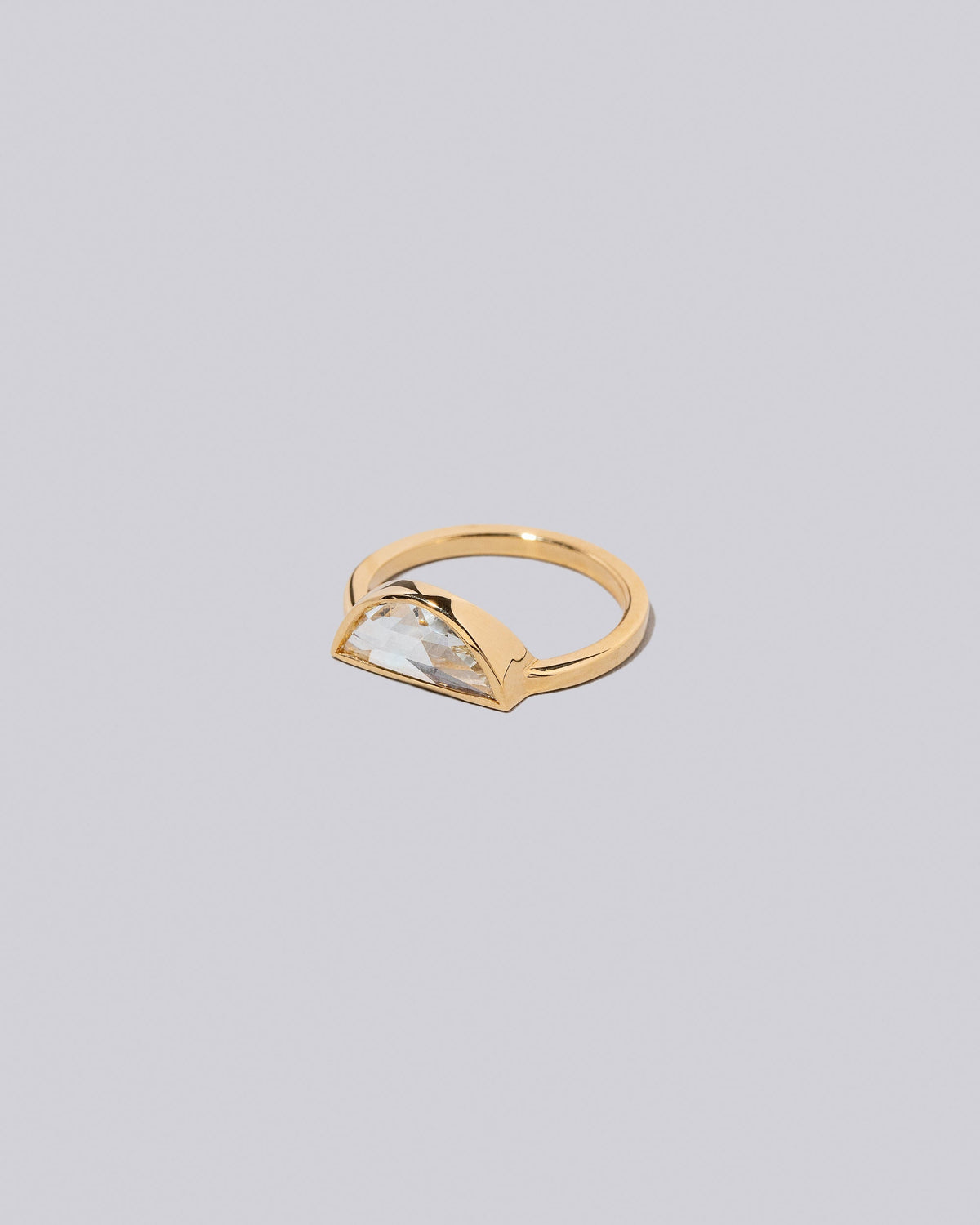 View from the side of the Tenor Ring on light color background.