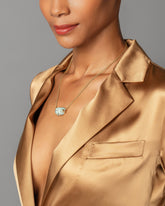 New Life Necklace on model.