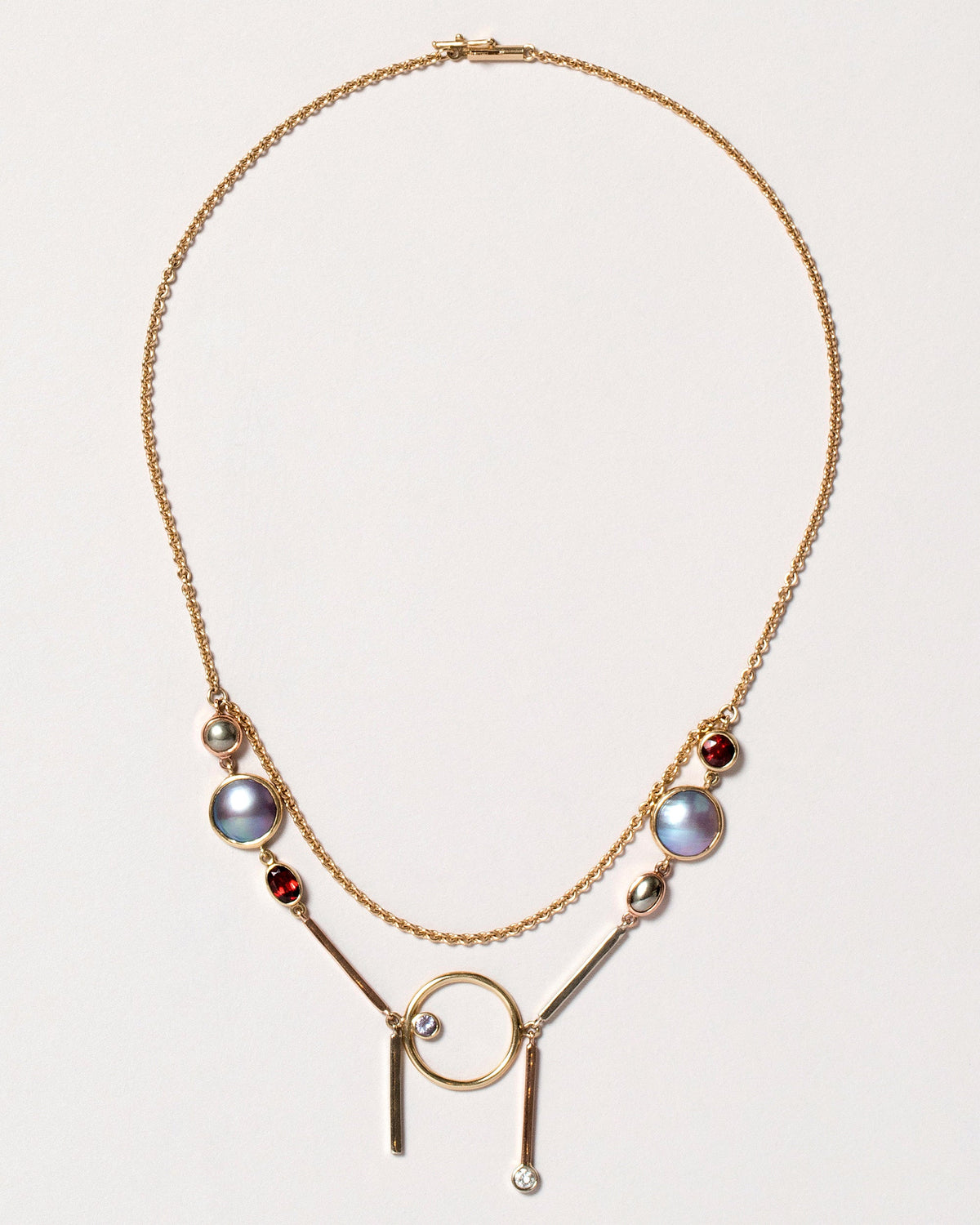  Mechanical Double Collar on light color background.