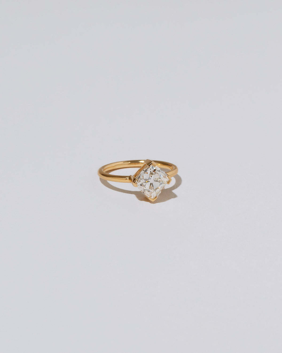 View from the side of the Sauté Ring on light color background.