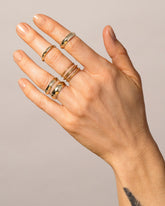 Knife Edge Band - 2mm on model.