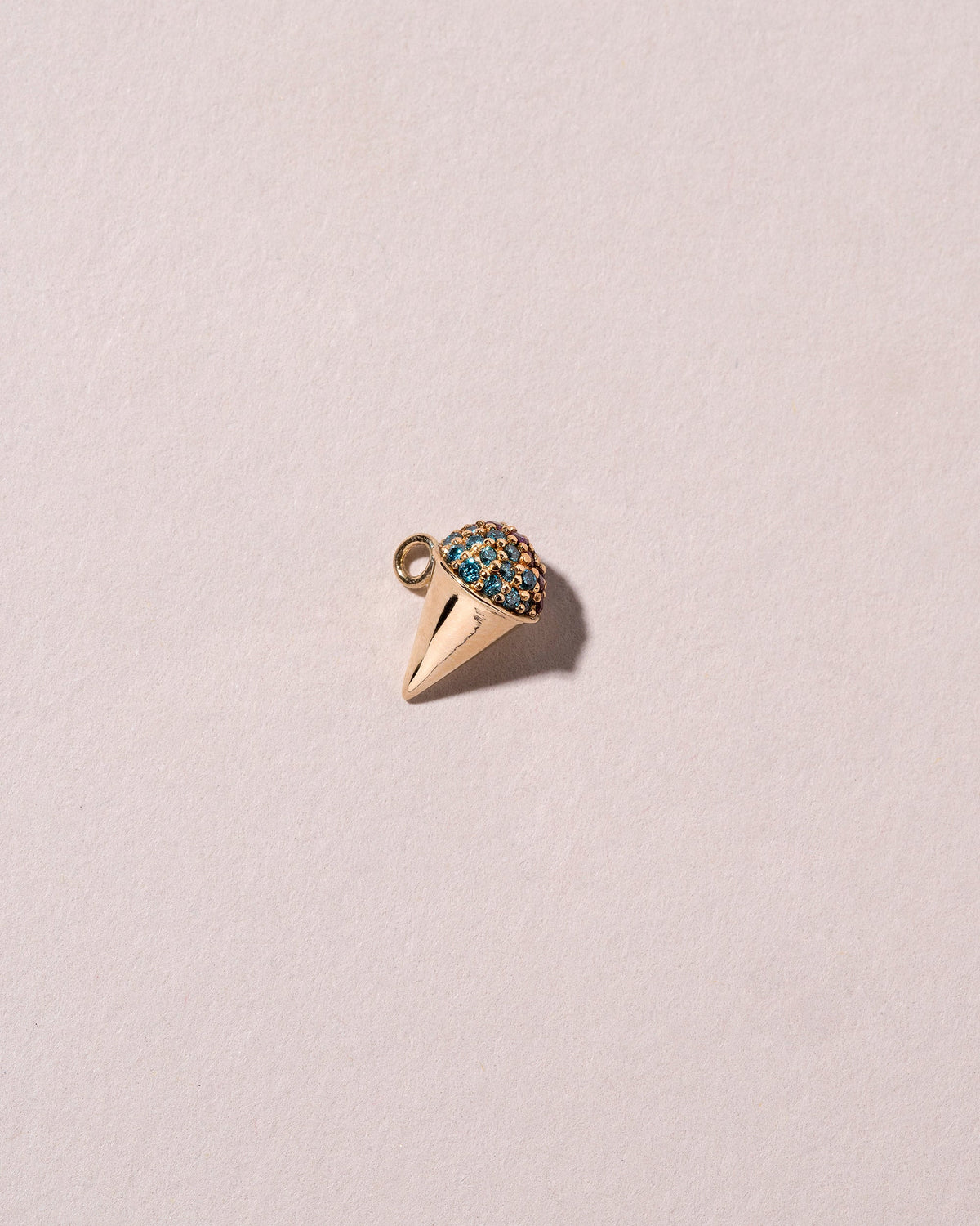  Sno Cone Charm - Blue Raspberry & Blackberry on light color background.