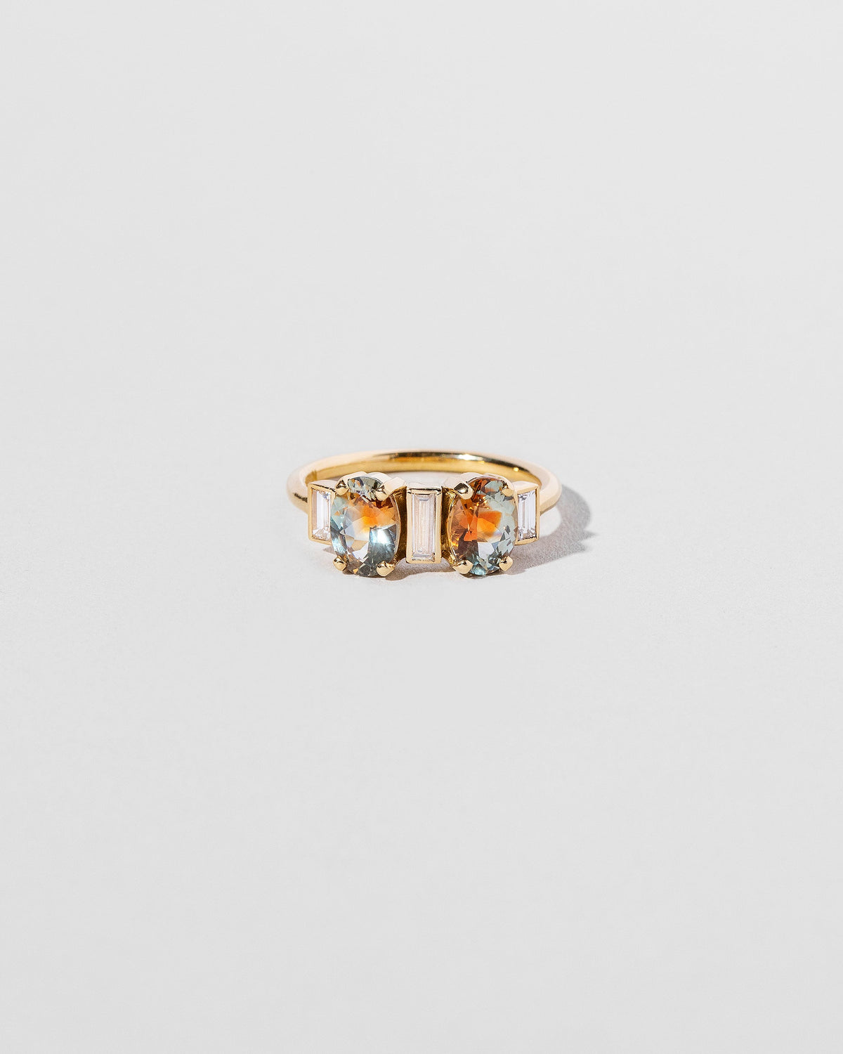  Castor & Pollux Ring on light color background.