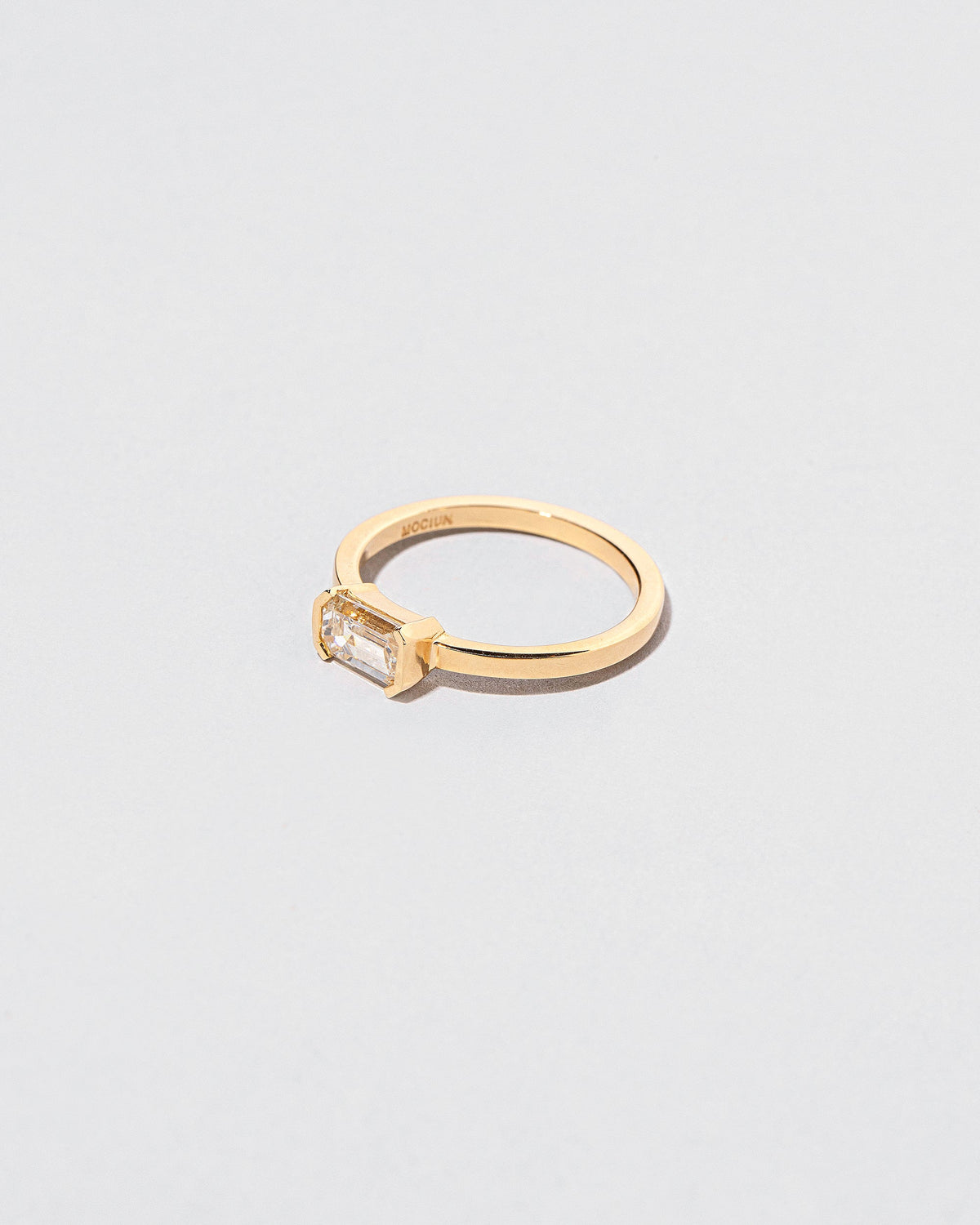View from the side of the Simbelmyne Ring on light color background.