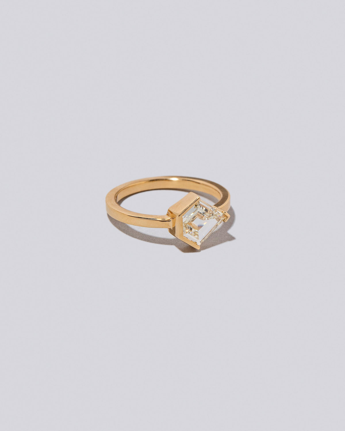 View from the side of the Sonata Ring on light color background.
