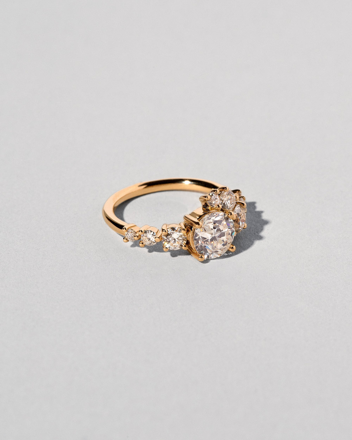  Super Luna Ring - White Diamond on light color background.