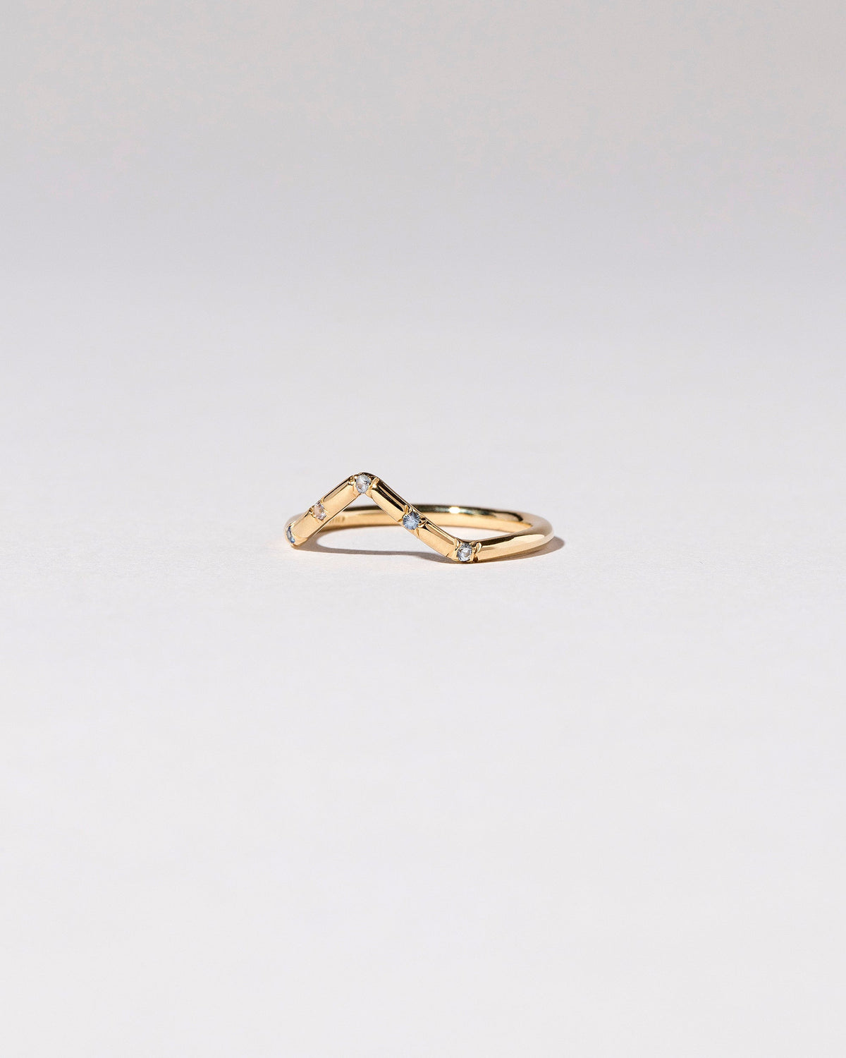  Mini Peak Band - Five Stone on light color background.