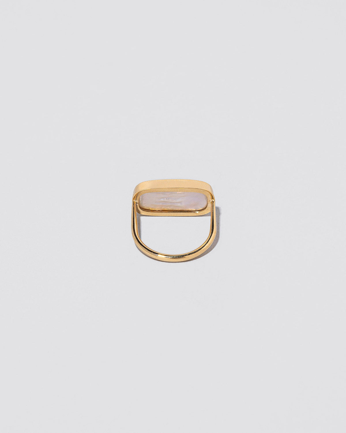 View from the back of the Polyphemus Ring on light color background.